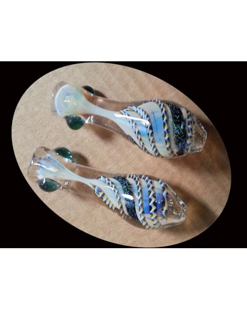 Dichroic chillum & one hitter pipes HGCHD 042